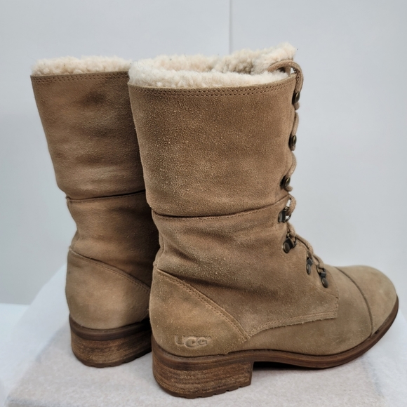 UGG Australia suede leather upper and sheepskin - Picture 5 of 16